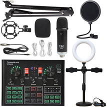 Sound Card Full Set Of Condenser Wireless Microphone Suit Bm800 Microphone - £116.49 GBP