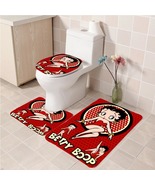 3Pcs/set Betty Boop 08 Bathroom Toilet Mat Set Anti Slip Bath Mat decora... - £26.43 GBP+