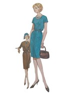 Vtg 1960s Butterick Pattern 2316 Quick &#39;n Easy Bloused Sheath Size 16 Bu... - $25.69