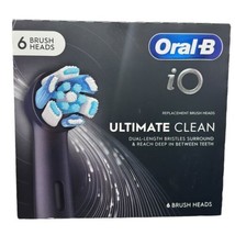 NEW Oral-B io Series Ultimate Clean 6 Replacement Brush Heads White/ Black - £22.63 GBP