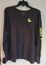 Womens XXL Old Navy Gray Lime Green Trim Ski Bunny Shirt Top Blouse - $18.81