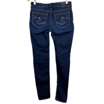 Silver Suki Mid Jeans Womens 29 Super Skinny Stretch Denim Low Rise Thic... - £19.89 GBP