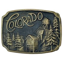 Vintage 1976 Colorado Brass Belt Buckle - Registered Collection Heritage USA - $77.22