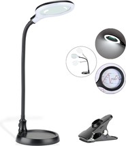 5X Magnifying Lamp Lighted Magnifying Glass with Light and Stand Hands F... - £44.59 GBP