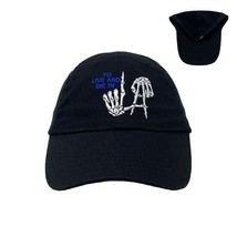 To Live And Die In LA Blue/White Dad Hat - $25.00