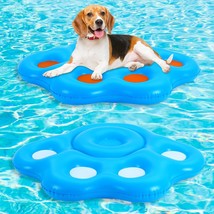 2 Pcs Large Inflatable Dog Pool Float 50 Inch Dog Paw Shaped Floats Inflatable - $33.99