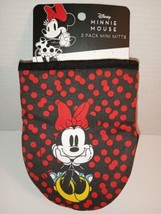Disney Minnie Mouse Oversized Mini Oven Mitts 2 Pack NEW - £8.30 GBP