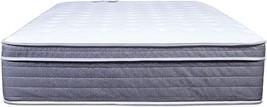 Mayton/Spring Air, 13-Inch Plush Euro Top Pocket Coil Foam Encased Hybrid, Grey - £489.19 GBP