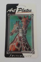 ART PLATES SWITCHPLATE LIGHT SWITCH COVER TWO GIRAFFES ANIMAL SAFARI JUN... - $11.99