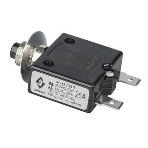 Circuit Breaker (250VAC or 50VDC) - 25A - $24.66