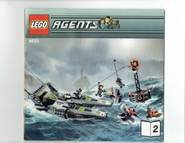 LEGO Agents 8633 #2 nstruction Booklet Manual ONLY - $4.85