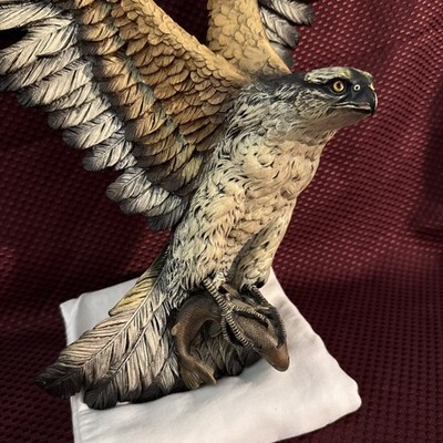 Vintage 1970 Fraser Art Osprey Fish Hawk 18" Bird Sculpture Wall Plaque Bossons  Item image 5