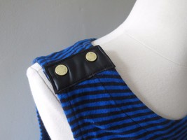 Juicy Couture Regal coastal blue stripe shift Dress XL new - £46.04 GBP