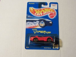 Hot Wheels 1991    Dodge Viper RT/10   #210   Blue Card   New  Sealed - £7.47 GBP