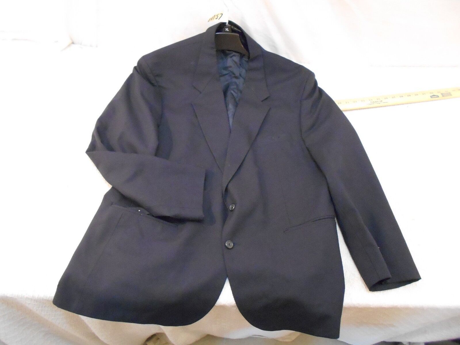 ALEXANDRE LONDON MEN&#39;S DARK BLUE PROM WEDDING WUINCE DRESS COAT 48 CHEST - $23.21