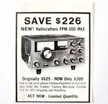 1975 Hallicrafters FPM-300 Mk2 Scanner Advertisement Electronics Vintage... - $28.01 CAD