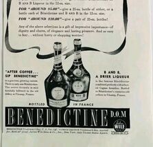 1940 Benedictine B&amp;B Liqeuer Advertisement Distillery Esquire Xmas HM2EE - $14.01 CAD