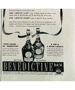 1940 Benedictine B&amp;B Liqeuer Advertisement Distillery Esquire Xmas HM2EE - €8,52 EUR