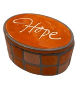 COYNE&#39;S &amp; CO Art From The Heart MARIANNE RICHMOND Orange HOPE Trinket Bo... - $92.66 MXN
