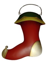 Southern Living At Home Metal Christmas Stocking Hanging Door Bucket - £15.69 GBP