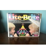 Vintage Original 1990 LIGHT LITE BRITE  w/ Pegs &amp; 15 Sheets WORKING IN BOX - $61.38