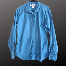 Judys Tack Shop Blue Long Sleeve Riding Shirt Size 40 Women's English Hunt Seat image 1