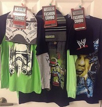 Beanie Hat &amp; Shirt Combo Pick Boys Sz XS, S, L in Star Wars, WWE, TMNT -... - $19.99