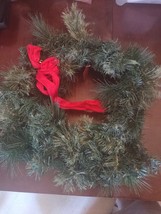 December Home 24&quot; Wreath With Red Bow - Brand New - £30.86 GBP