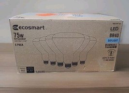 EcoSmart 1002879111 120V 75W BR40 LED Flood Light Bulb Pack of 6 Units Daylight - $14.01