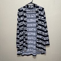 Peach Love Cream California Cardigan BLACK WHITE  Sz S NEW - $58.41