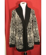TELLURIDE CLOTHING CO Wool Nordic Fair Isle Cardigan Sweater L Shawl Col... - €30,58 EUR