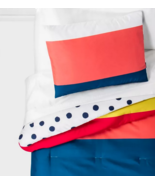Pillowfort - Toddler - Multi-Colored Stripe / Polka Dot - Reversible Com... - £11.79 GBP