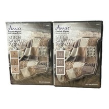 2 Annies Crochet Afghan Stitch Sampler Blocks 7 8 9 13 14 15 DVDs New Sealed - £7.82 GBP