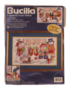 Bucilla Counted Cross Stitch Let It Snow Merry Christmas Gold Needle NEW... - £11.70 GBP