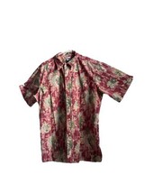 REYN SPOONER Hawaiian Traditionals Floral Reverse Print Spooner Mauve Pink XL - £20.73 GBP