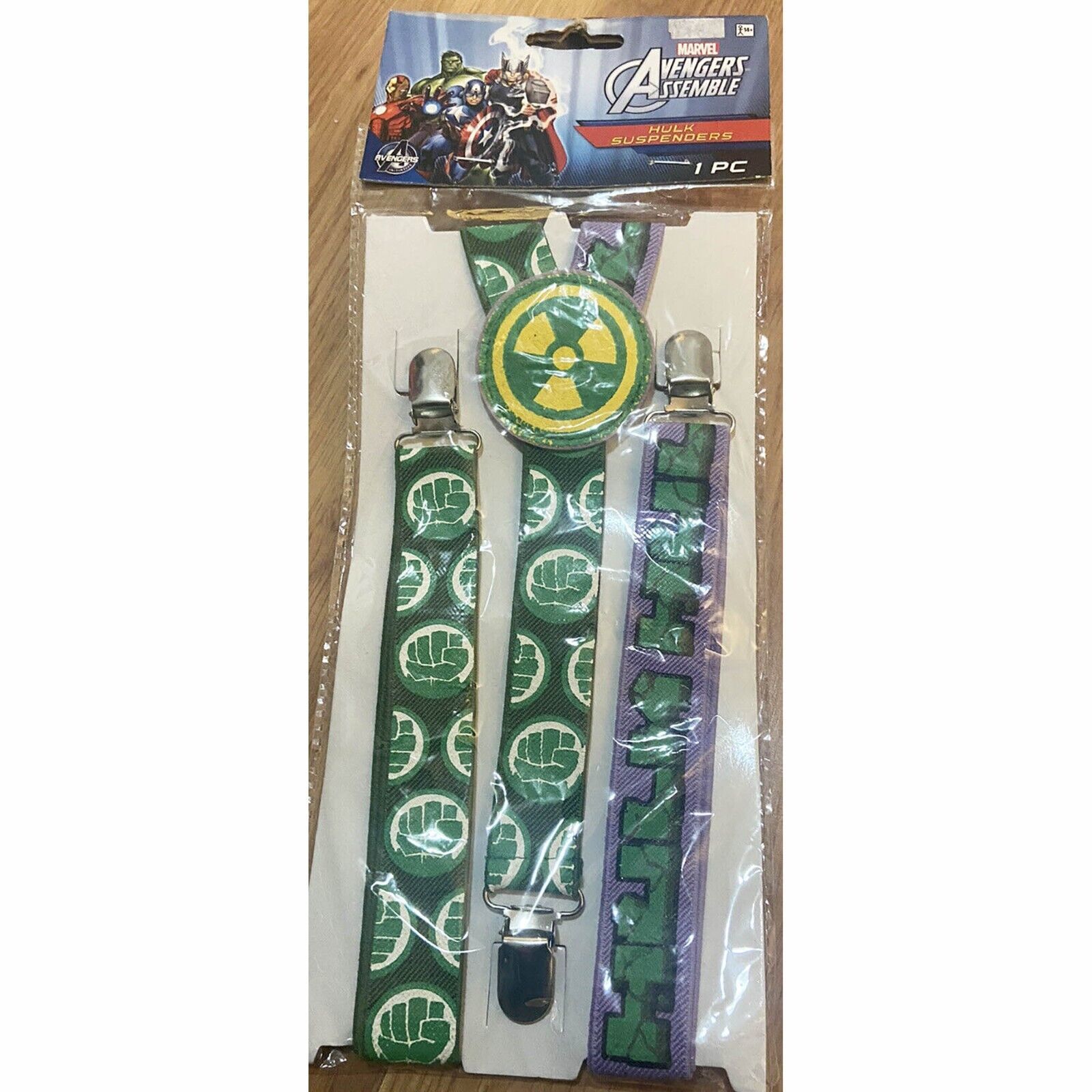 Amscan Hulk Suspenders Marvel Avengers Assemble Novelty Costume Accessory Ages + - $6.95