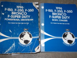 1996 Ford F-150 250 350 Bronco Truck Service Shop Repair Manual Set FACTORY OEM - £216.29 GBP