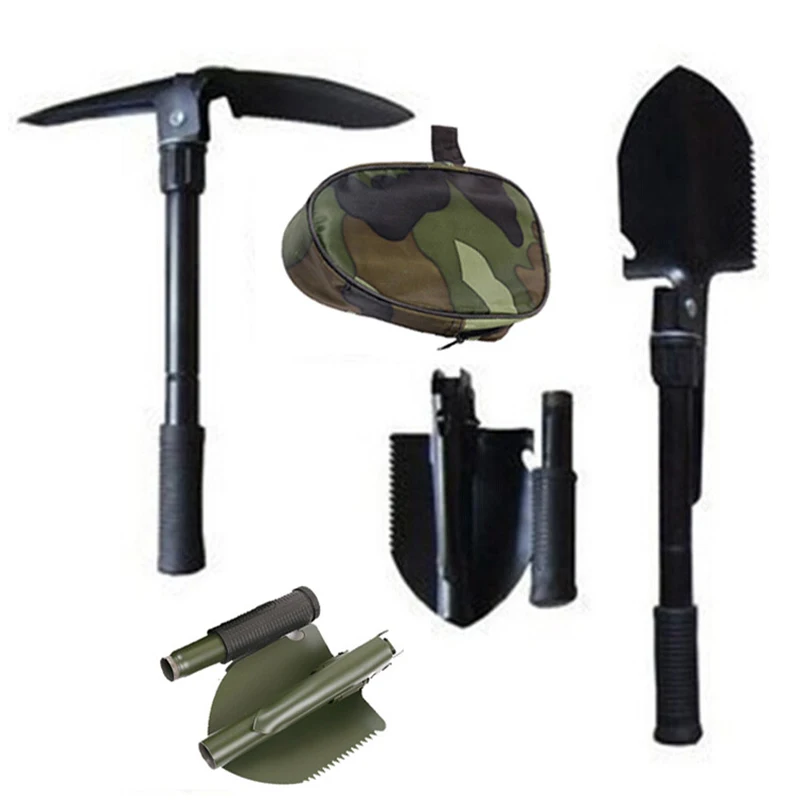 Multi-function Foldable Shovel, Military Portable, Survival Tools, Camping, - £15.04 GBP