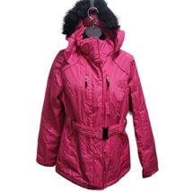 Magellan Coat Womens Snow Parka Zip Storm Flap Winter Outdoors Small Hoo... - £19.71 GBP