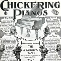 Chickering Piano Composers 1897 Advertisement Victorian Instruments DWII7 - £30.88 GBP