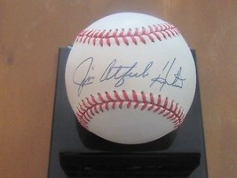 Jim Catfish Hunter Yankees A&#39;s Hof Pitcher Signed Auto Baseball Treat Authentic - £116.52 GBP