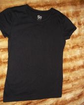SO - Short Sleeve Shirt, size JR 10/12, black - £4.77 GBP