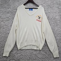 Vintage Champion Coca Cola Sweater Mens XL Cream USA Made Shrinners Foot... - $113.80