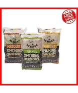 Wood Chips Bundle - 3 Flavors: Apple, Mesquite &amp; Hickory (1.6 lb Bags) - $54.44
