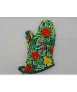 TROPICAL FOLIAGE OVEN MITT QUILTED THICK LINING COOKING GLOVE KAY DEE DE... - £11.98 GBP