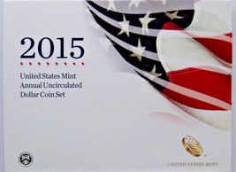 2015 US MINT ANNUALUNC  DOLLAR SET INCLUDING UNC $1 SILVER EAGLE - $101.57