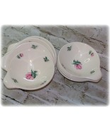 Vintage Edwin Knowles Tea Rose and Leaf, 8 Lug Bowls, Chili, Salad, Cere... - $40.37 CAD