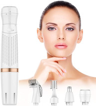 Bikini Trimmer for Women, 4 in 1 Electric Ladies Shaver Facial Hair Painless - £13.70 GBP