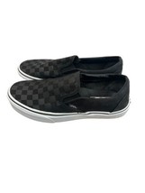 Vans Unisex Black/Black Checkboard Skateboarding Shoes Men’s 6.5 Or Woman’s 8 - £26.08 GBP