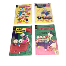 Gold Key Disney Donald Duck &amp; Huey, Dewey, Louie Vintage Lot Of 4 Comics - £8.91 GBP